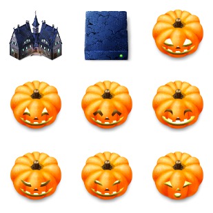 Haunted Hotel icon sets preview