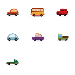 Car Set icon sets preview