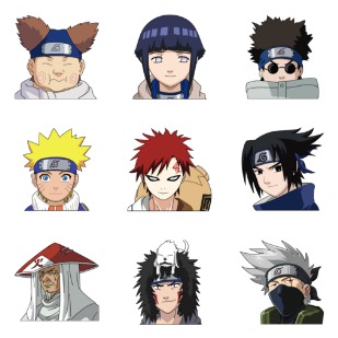 Naruto Vol. 1 icon sets preview