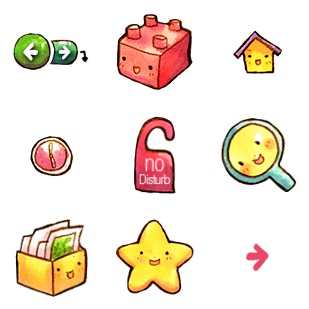 RM Kute Toolbar icon sets preview