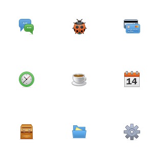 Toolbar icon sets preview