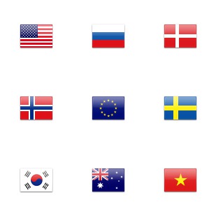 Flag icon sets preview