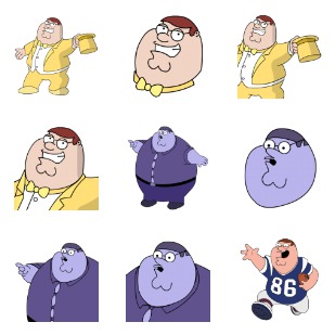 Peter Griffin icon sets preview