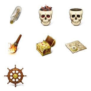 Pirates icon sets preview