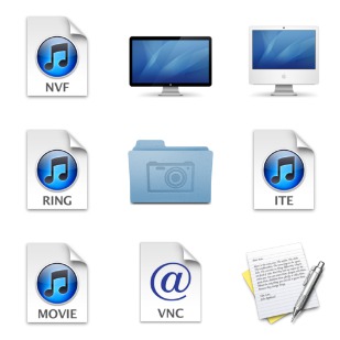 Mac OS X Lion DP4 Pack icon sets preview