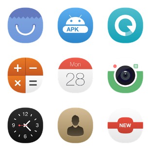 iOS8 Cirtangle Concept icon sets preview