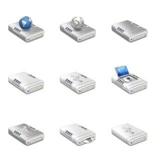 Layered Drives icon sets preview