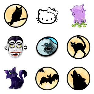 Halloween 2009 icon sets preview