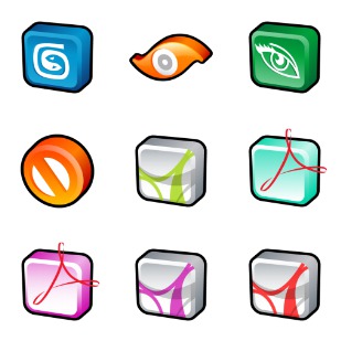 3D Cartoon icon sets preview