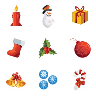 Christmas icon sets preview