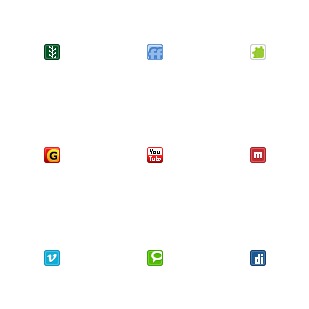 Social Media Mini icon sets preview