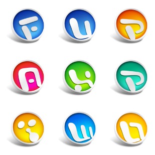 Office Round icon sets preview