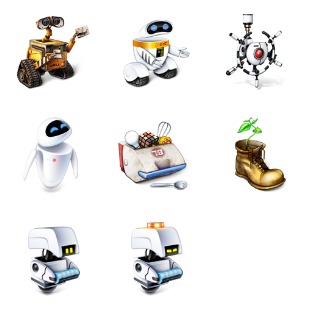 Wall-E icon sets preview