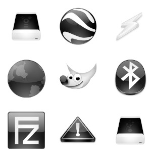 CRYSTAL BW Addon icon sets preview