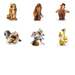 Ice Age Character icon sets preview