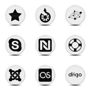 Clear Bubble icon sets preview