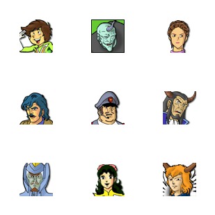 Voltes V Dark And Light icon sets preview