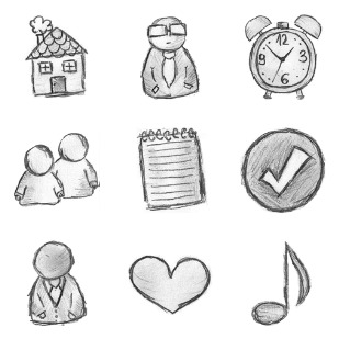 49 hand drawn icon sets preview