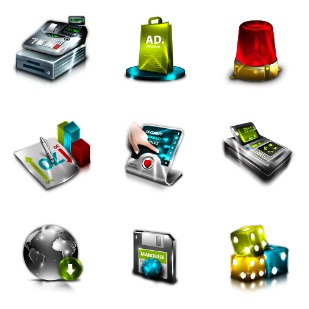 Enterprise Resource Planning icon sets preview