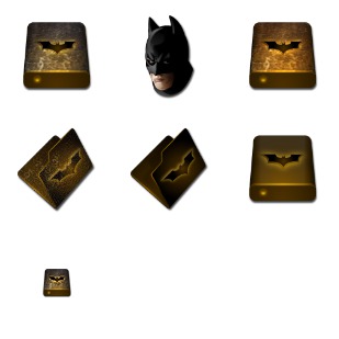 Batman Begins icon sets preview