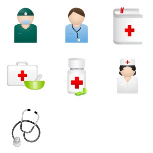 Medical People icon sets preview