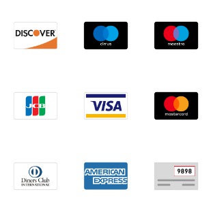 Credit Cards icon sets preview