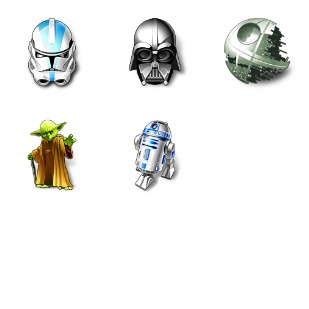 Star Wars icon sets preview