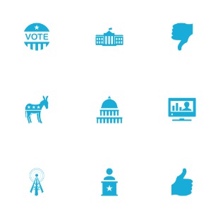 vector ELECTION icon sets preview