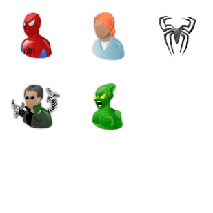 Spiderman icon sets preview