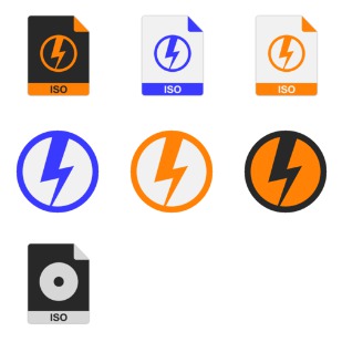 DAEMON Tools and .iso icon sets preview