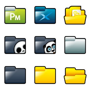 Sleek XP: Folders icon sets preview