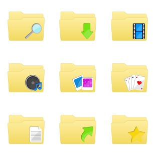 Colour Folders icon sets preview