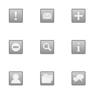 Grey icon sets preview