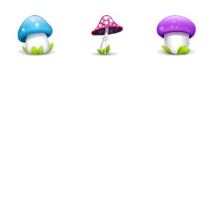 Mushrooms icon sets preview