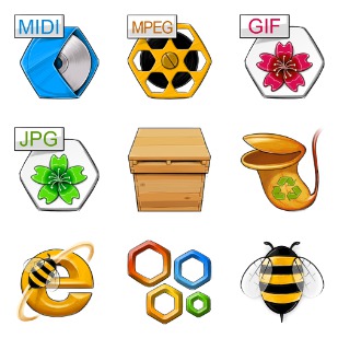 LittleBee icon sets preview