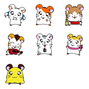 Hamtaro icon sets preview