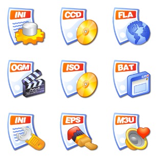 iCandy Junior File Types icon sets preview