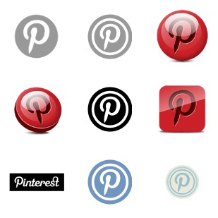 Pinterest icon sets preview