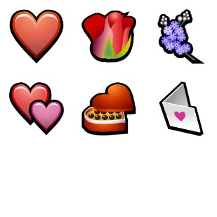 Valentine's Day '06 icon sets preview