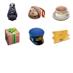 The Polar Express icon sets preview