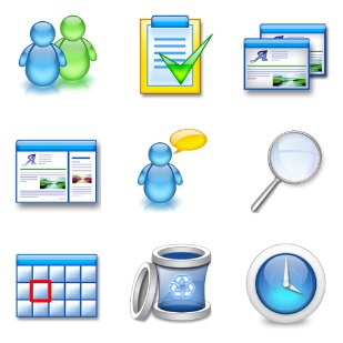 Aqua Gloss icon sets preview