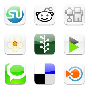 Social Bookmark icon sets preview