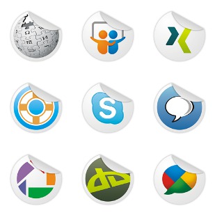 Socialize 3 icon sets preview