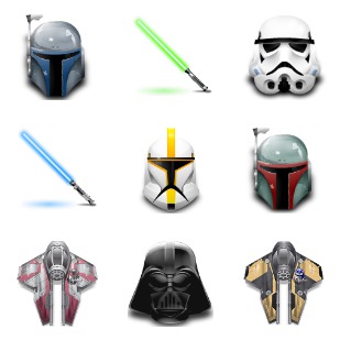 Star Wars icon sets preview