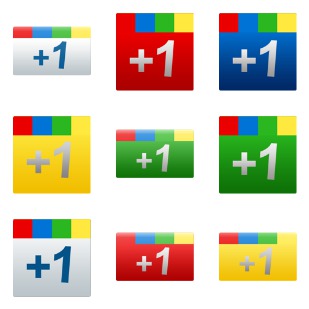 Google +1 icon sets preview