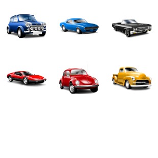 Classic Cars icon sets preview