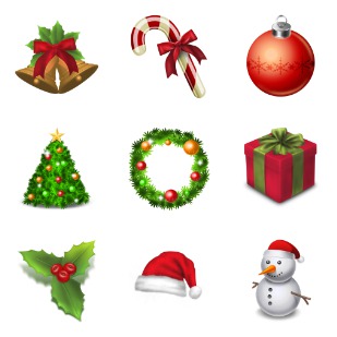 Christmas Graphics icon sets preview