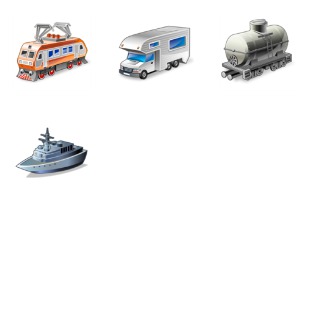 Real Vista Transportation icon sets preview