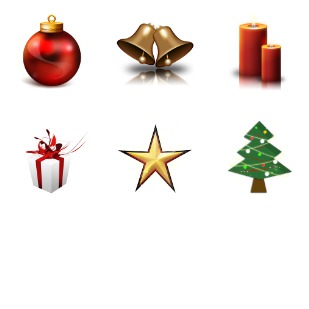 Christmas Dock icon sets preview