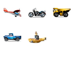 Brilliant Transportation icon sets preview